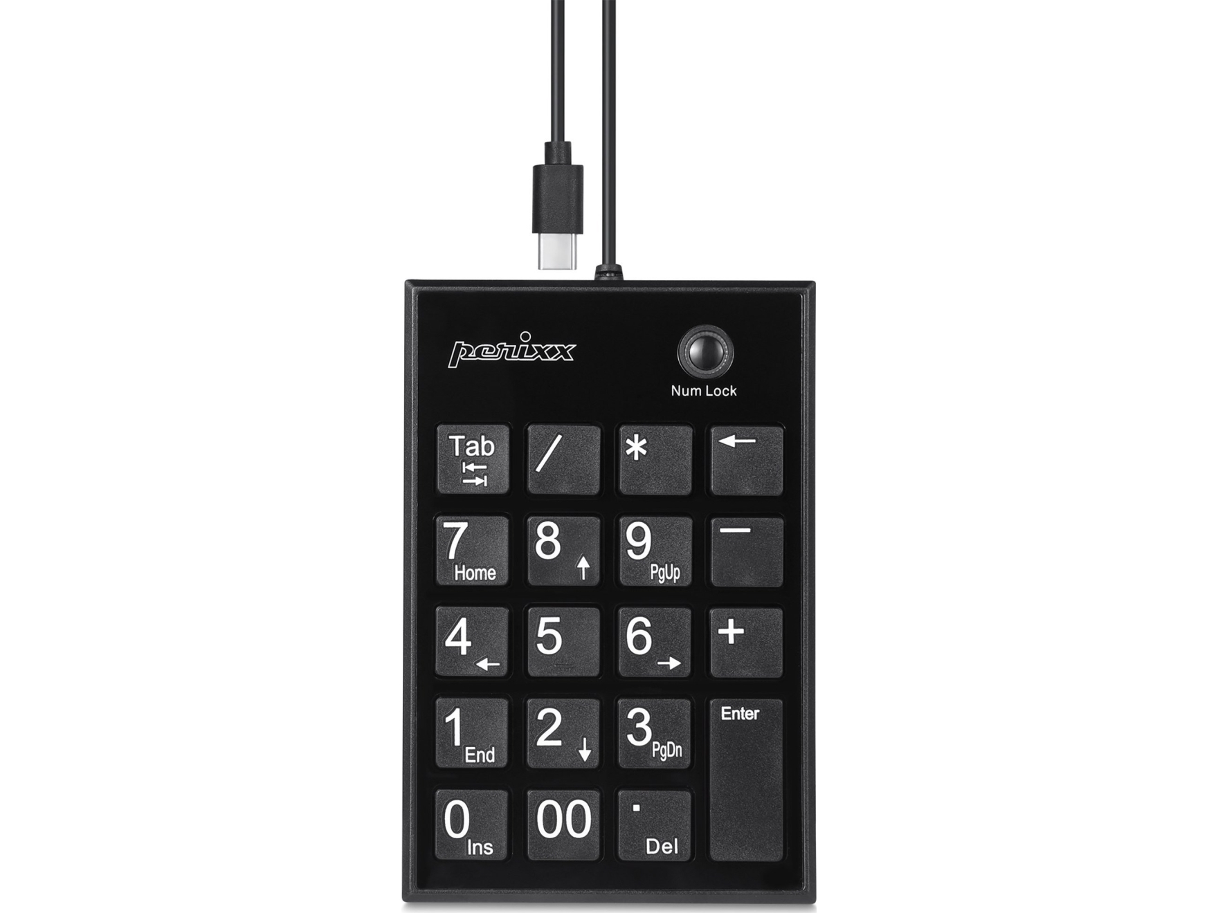 Peripad-202C Numerisk Tastatur Usb-C Med 2X Usb 2.0 Hub Usb-A - Stylus - 19 Taster (Peripad-202C)