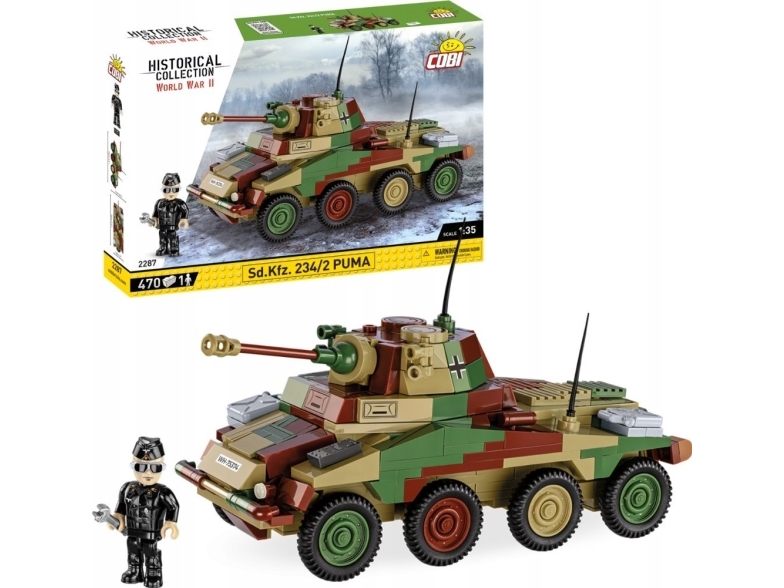 COBI Sd.Kfz. 234/2 Puma Cobi Byggeklosser Andre Verdenskrig 2287