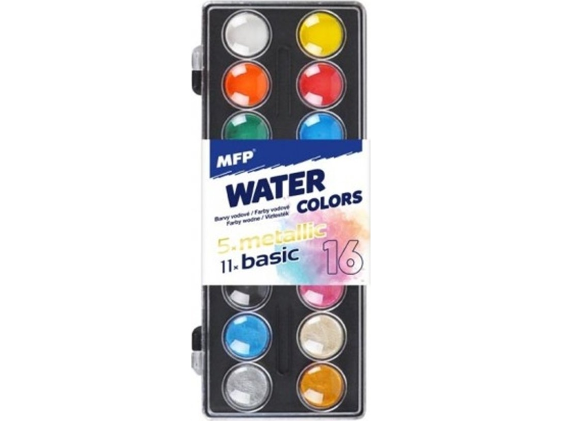 MFP paper watercolor paints 16 colors 23mm 6300635