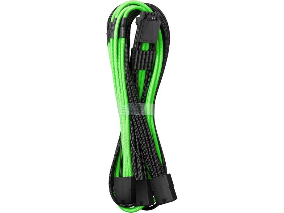 Cablemod Pro Modmesh 12Vhpwr To 3X Pci-E Cable - 45Cm, Juodas/Light Žalias