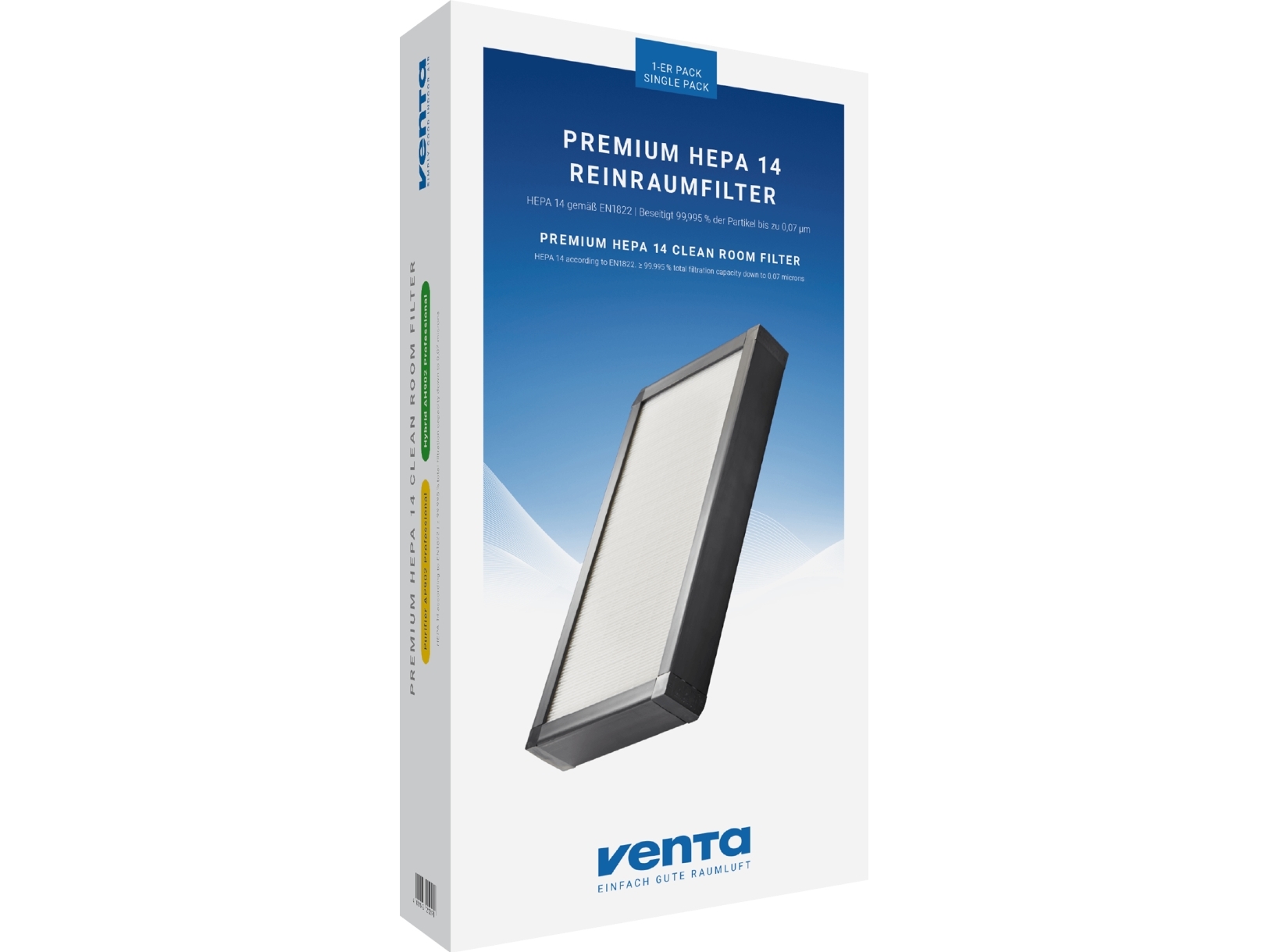 Venta Premium Hepa 14, Luftreinigungsfilter, Hepa, 99,995%, Box