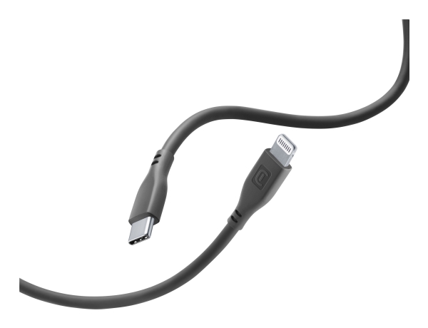 Cellularline Soft Cable 120 Cm - Usb-C To Lightning, 1,2 M, Lightning, Usb C, Männlich, Männlich, Schwarz