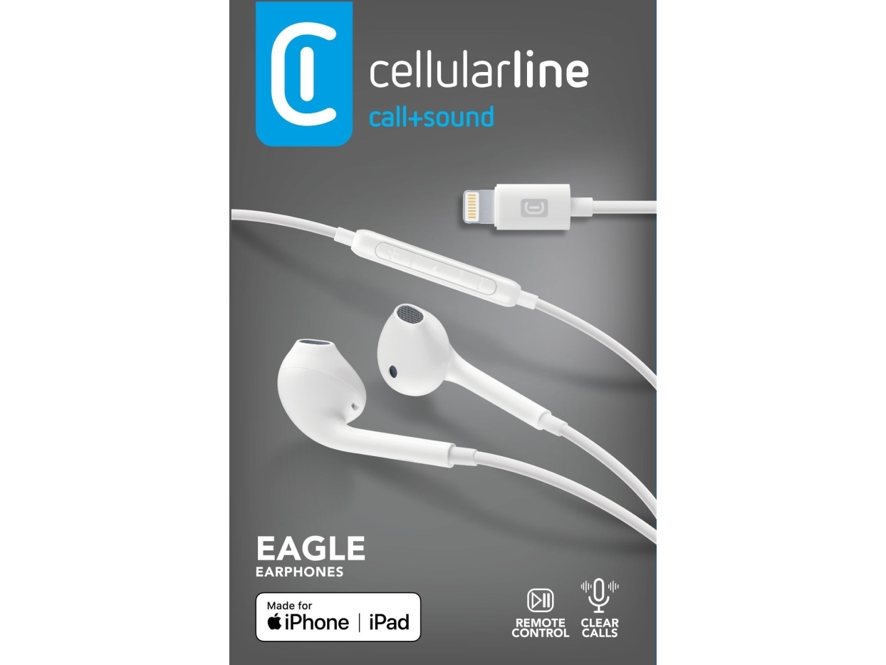 Cellularline Eagle, Kabelgebunden, Anrufe/Musik, 50 G, Kopfhörer, Weiß