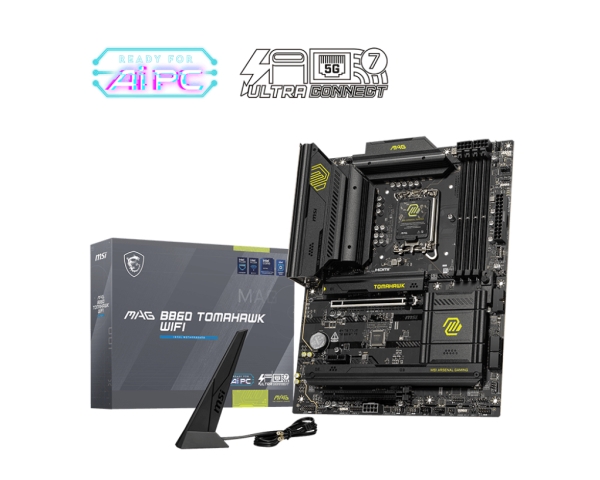 Msi Mag B860 Tomahawk Wifi Intel Lga 1851 Socket V1 Intel Core Ultra Series 2 Lga 1851 256 Gb Ddr5 Sdram