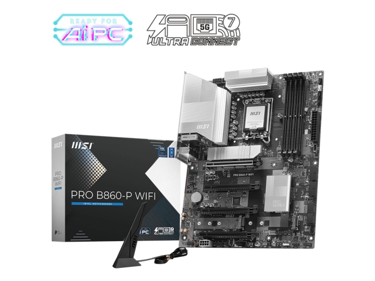Msi Pro B860 P Wifi Intel Lga 1851 Socket V1 Intel Core Ultra Series 2 Lga 1851 256 Gb Ddr5 Sdram