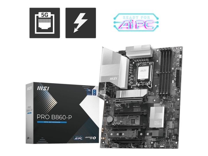 Msi Pro B860 P Intel Lga 1851 Socket V1 Intel Core Ultra Series 2 Lga 1851 256 Gb Ddr5 Sdram