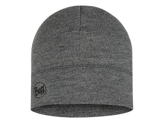Buff Merino Midweight Beanie, Voksen, Unisex, Hat, Grå, Beanie, Vinter