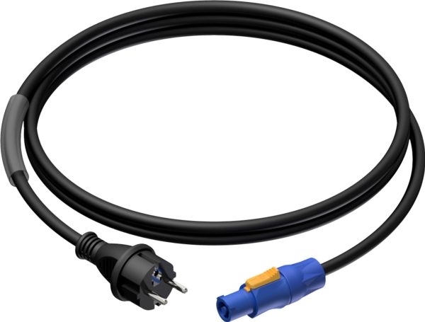 Procab CAB442/5 strømkabel Schuko han til powerCON power-out 3 x 2,5 mm² 5 meter