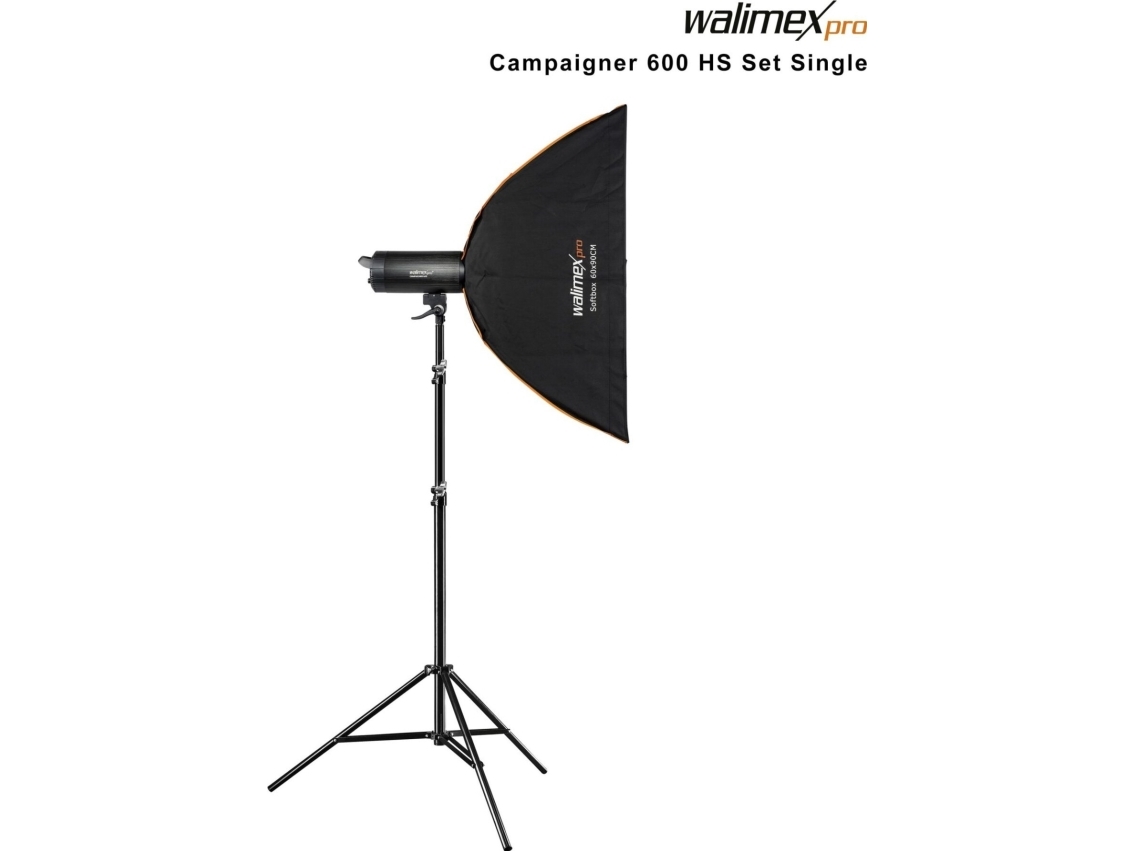 Studielampe Walimex walimex pro Campaigner 600 HS Set Single