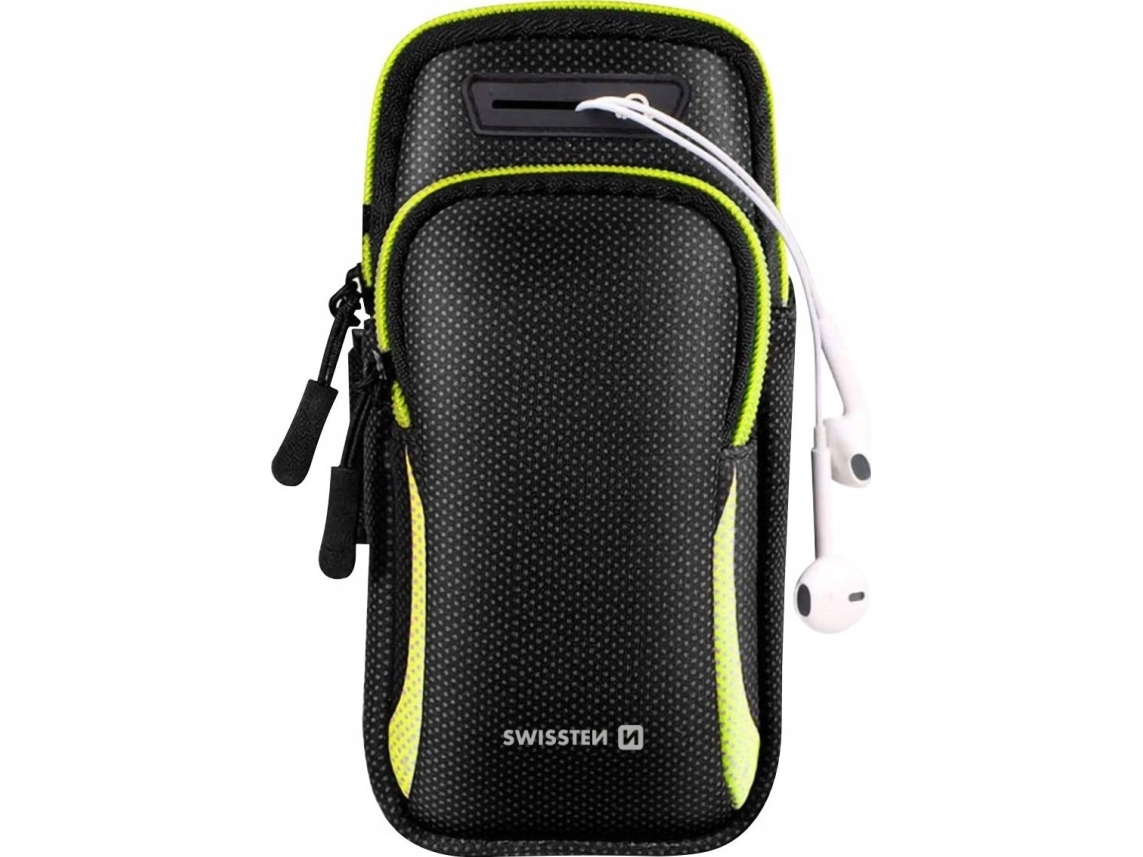 Swissten håndtaske til mobiltelefoner op til 6 7 tommer Sort