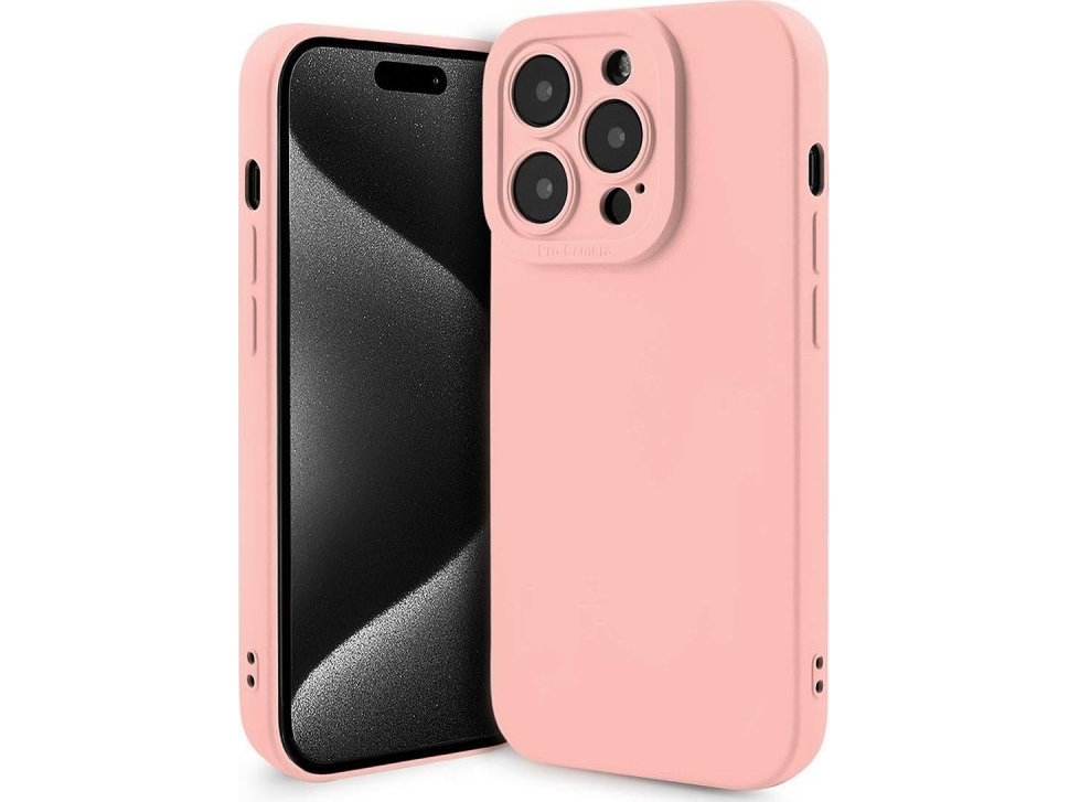 Apple Fusion Softy Izturīgs Silikona Aizsargapvalks Apple Iphone 15 Pro Rozā