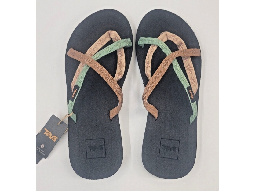 Teva Womens Olowahu (Hvid (MIXED B MAPLE SUGAR MULTI) 39)