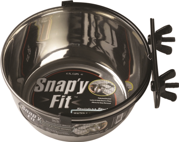 Midwest Snap's Fit stålburskål 2000 ml