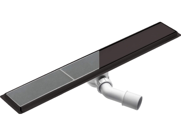 Afløbsrende til bruseniche 80 cm - deante, vendbar rist