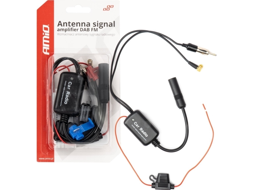 Radijo Antenos Signalo Stiprintuvas 12V Dab/Fm Amio-04134
