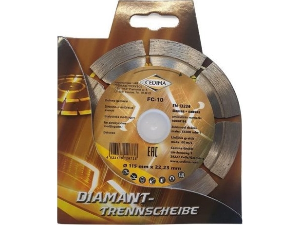 Cedima Diamond Segmental Cutting Wheel 115X1,9