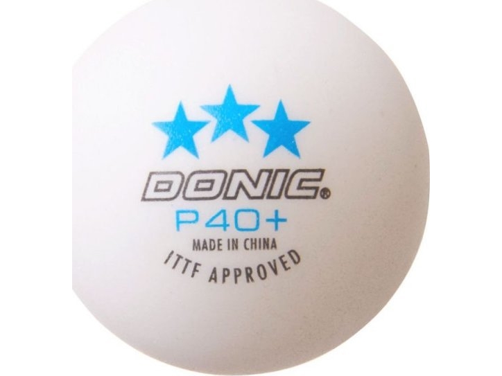 Donic Table Tennis Ball Donic P40+ 3Star Ittf 120Pcs White