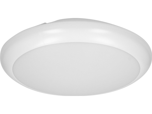 Orno Lapis Led Deckenleuchte 12W Mit Mikrowellen-Bewegungssensor, 800 Lm, Ip65, 4000K, Ik10, Milchiges Poly-Glas, Weiß