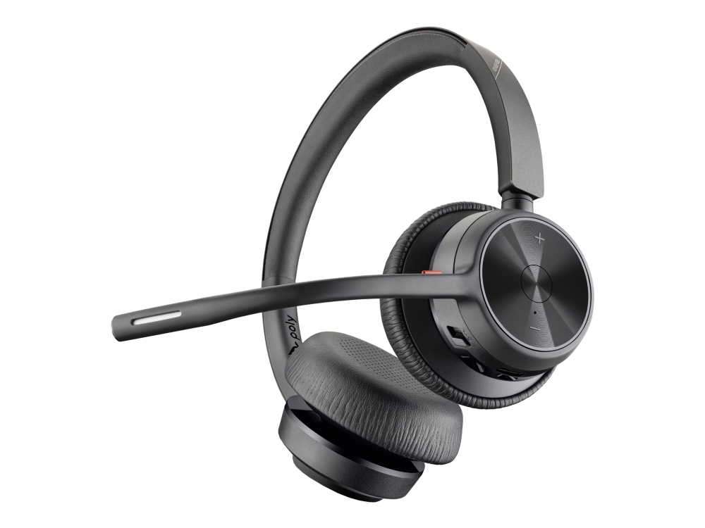 Poly Voyager 4320 Headset På Øret Bluetooth Trådløs Sort Certified For Microsoft Teams Zoom Certified