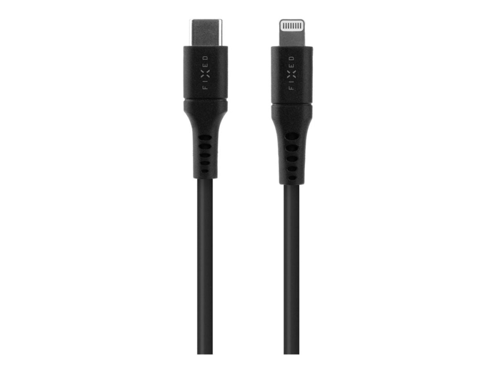 FIXED - Lightning-kabel - 24 pin USB-C hane till Lightning hane - 1.2 m - MFI-certifierad - svart | EL Artiklar - Batteri - Batteriladdare | GameStuff
