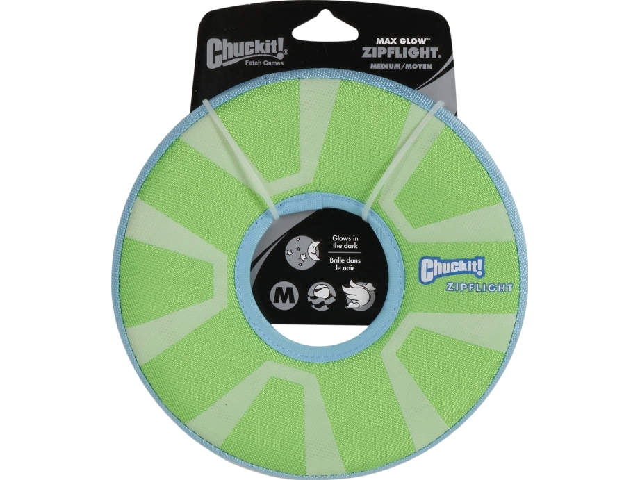 CHUCKIT Frisbee som lyser i mörkret, M | Sällskapsdjur - Hund - Leksaker & Aktivering | GameStuff