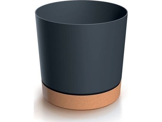 Prosperplast Round Anthracite Tubo 12,8 cm urtepotte med base
