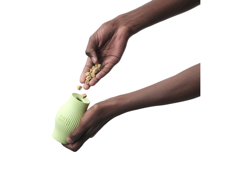 Earth Rated hundelegetøj - interaktiv gummi, grøn, str. S