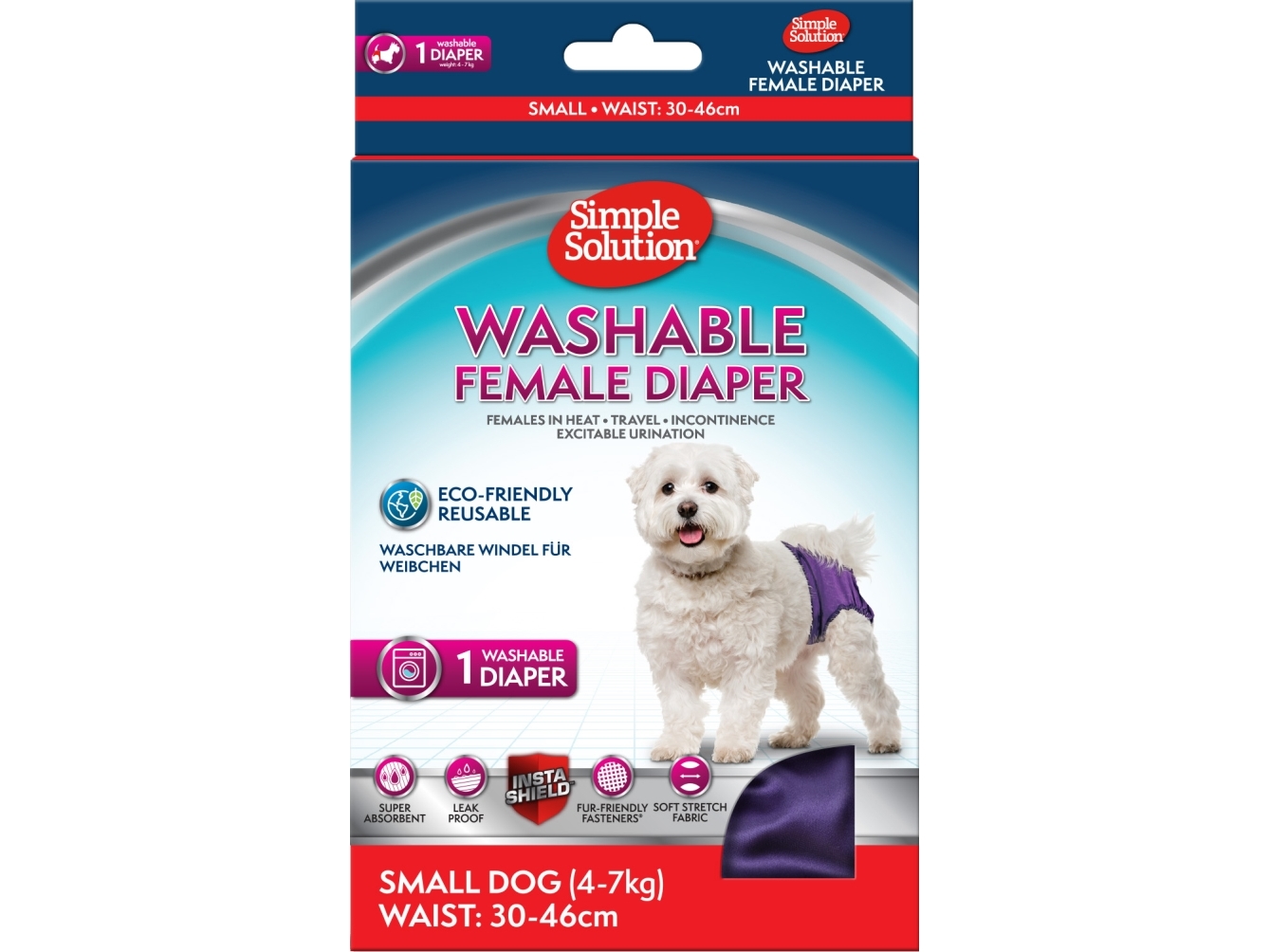 Simple Solution Washable Female Diaper - Small - International | Sällskapsdjur - Hund - Skötsel & Hygien | GameStuff