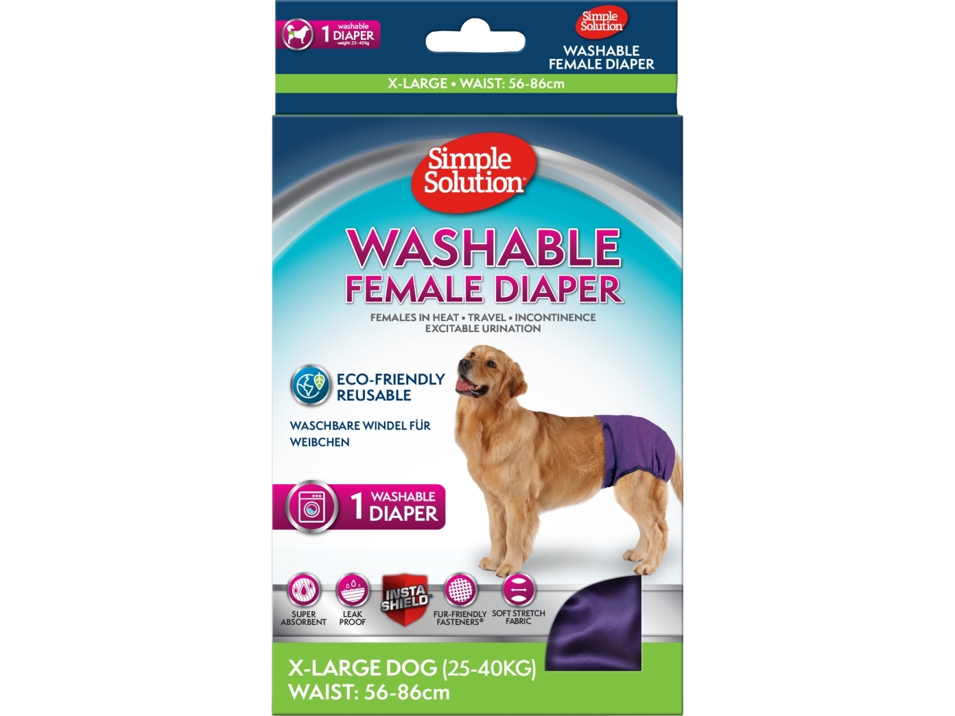 Simple Solution Washable Female Diaper - Extra Large - International | Sällskapsdjur - Hund - Skötsel & Hygien | GameStuff