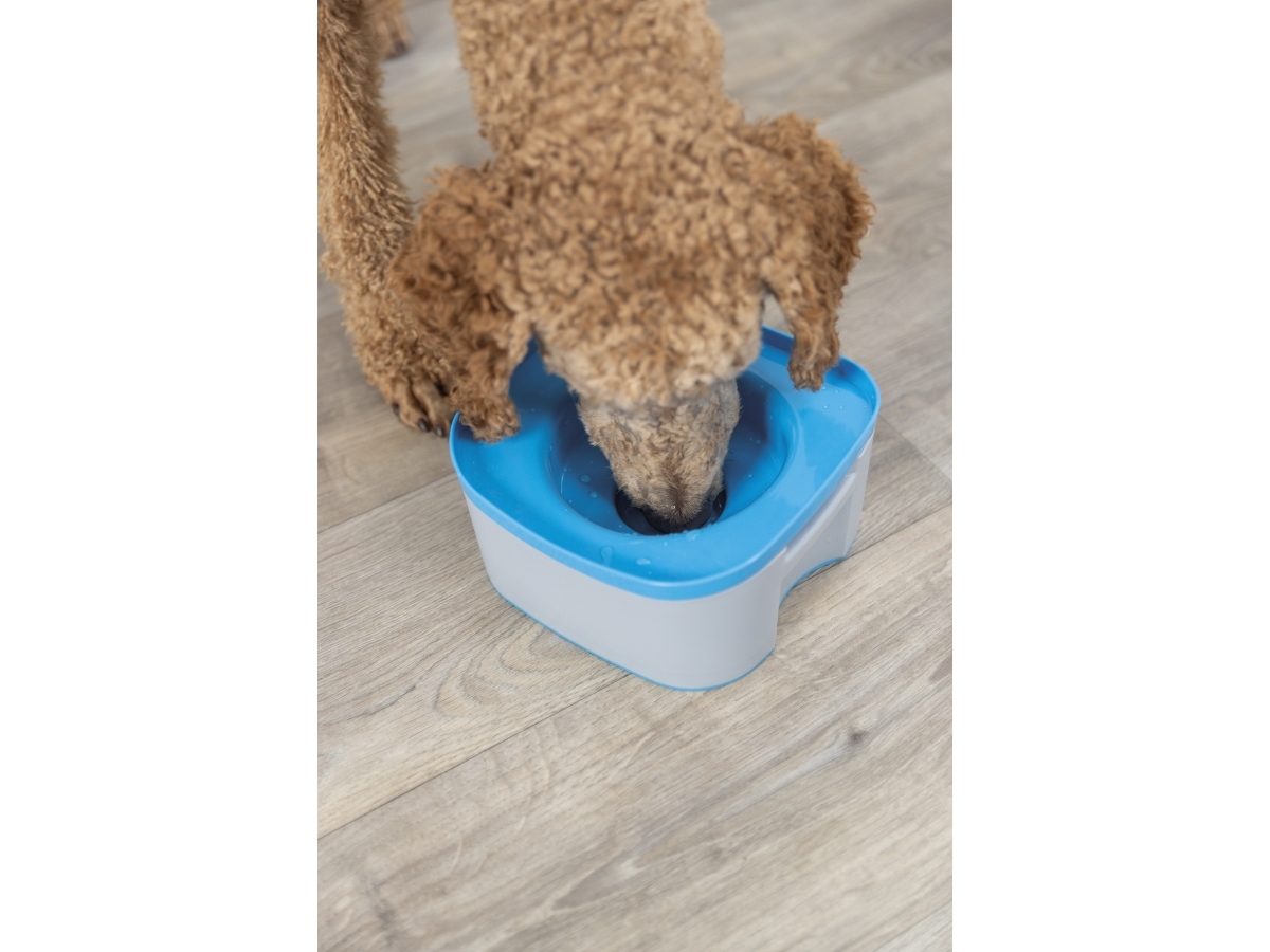 Trixie Strong travel Bowl, 21 × 11 × 21 cm, dark grey/petrol | Sällskapsdjur - Hund - Mat- och vattenskålar | GameStuff