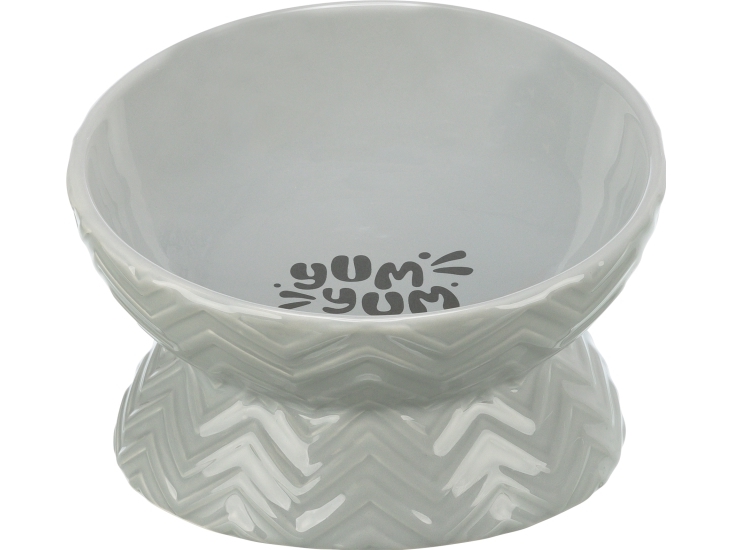 Trixie Bowl, elevated, ceramic, 0.35 l/ø 17 cm, grey | Sällskapsdjur - Katt - Andra katt tillbehör | GameStuff
