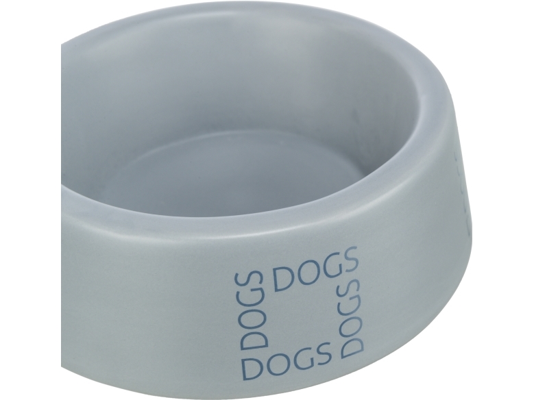 Trixie Dogs bowl, ceramic, 0.4 l/ø 16 cm, grey/blue | Sällskapsdjur - Hund - Mat- och vattenskålar | GameStuff