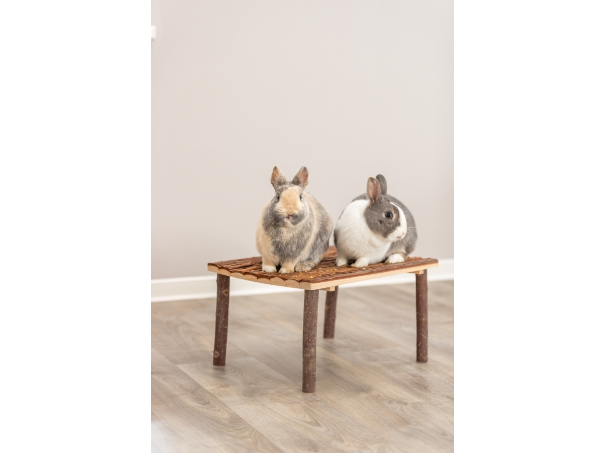 Trixie Shelter/platform, rabbits, bark wood, 45 × 27 × 35 cm | Sällskapsdjur - Gnagare - Andra tillbehör | GameStuff