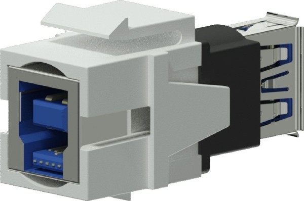 Av Procab Adapter Vck630/W, Usb 3.0 A Til Usb 3.0 B (Vendbar) Hvid
