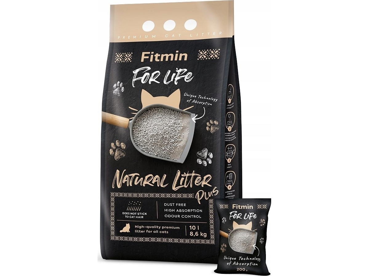 For life cat natural litter plus 10l/8,6kg