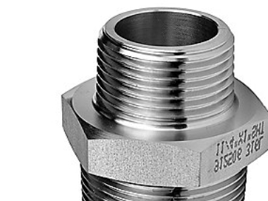 Støbt Brystnippel 1.1/4 - Rustfri, i kvalitet AISI 316