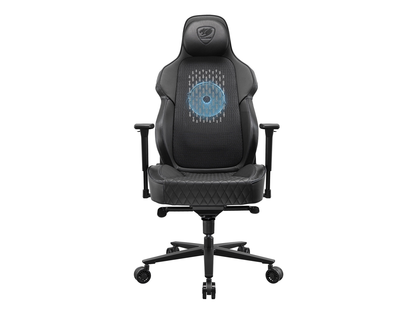Cougar Gaming Stuhl Nxsys Aero, Schwarz + Geschenk Magnetische Wireless-Ladegerät