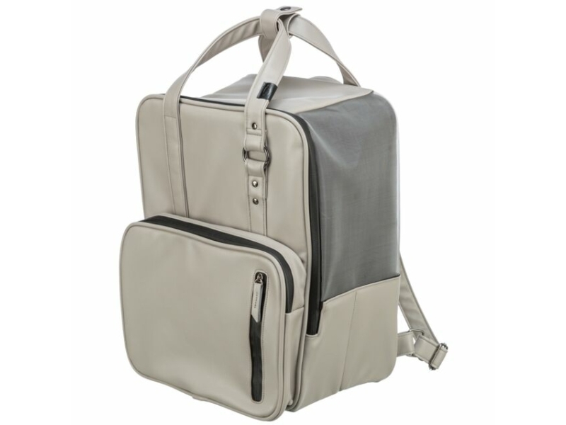 Trixie CityStyle backpack, 30 × 20 × 40 cm, light grey | Djurmärken - Tillbehör - Trixie | GameStuff