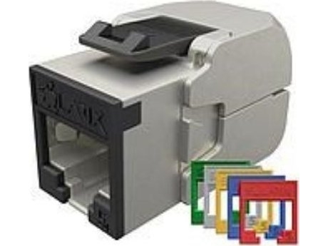 Solarix Selbstcrimpende Keystone Cat6a Stp Sxkj-10G-Stp-Ral-Sa, Ral Fit Module, Ground Lock, Komponenten-Level A 4Ppoe