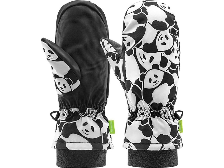 Qunature Panda Heat-Transfer Skihandschuhe Kinder Größe S – Schwarz/Weiß