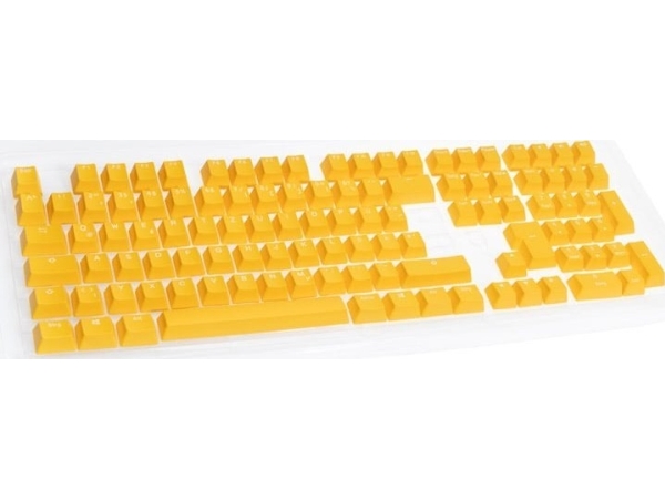 Ducky Ducky Pbt Double-Shot Keycap Set Yellow - De Layout
