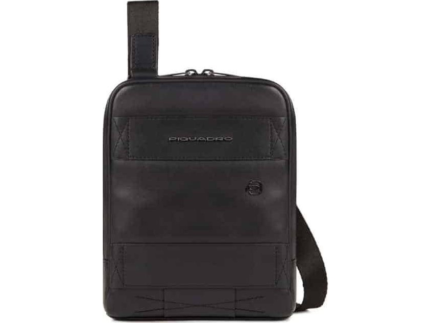 Piquadro Obidos Umhängetasche schwarz 17 x 22 x 5 cm