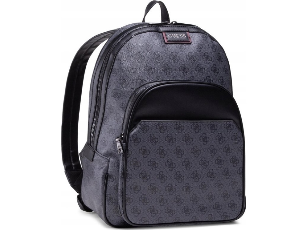 Guess Guess Vezzola Polyester Backpack Black Computer Unisex 19/31 X 38 X 11 Cm Unisex