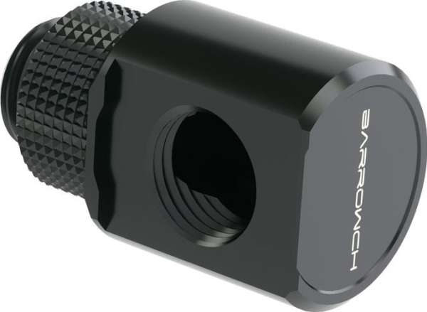 Barrow Adapteris 90 Laipsnių G1/4 Colio Kištukas Į G1/4 Colio Kištuką - Pasukamas, Juodas