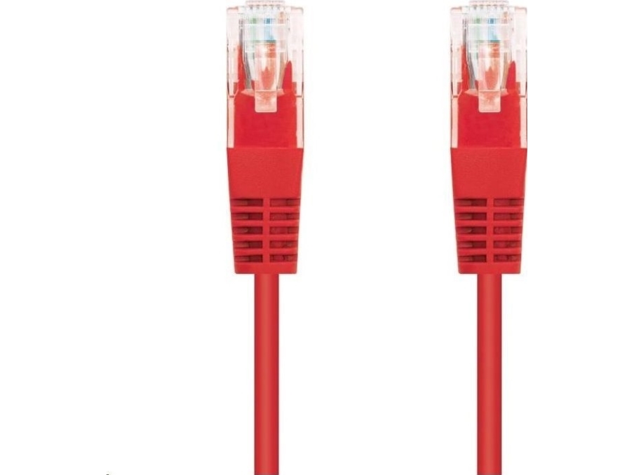 C-Tech C-Tech Patchkabel Cat5e, Utp, Rot, 0,5M