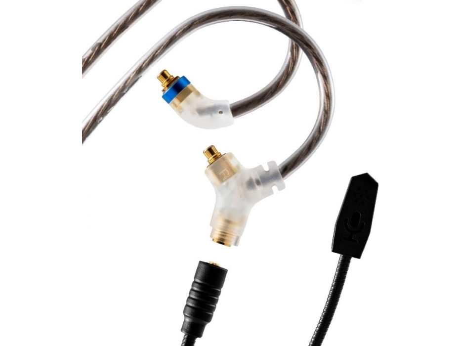 Kinera GRAMR-kabel MMCX med mikrofon + Lightning-adapter