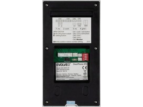 EVOLVEO DoorPhone AP2-2 laidinis vaizdo telefonas dviem butams su programa