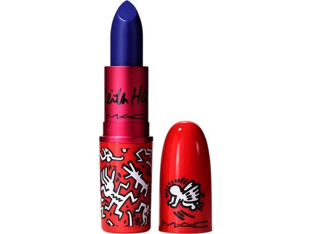 Mac Mac, Viva Glam X Keith Haring, Longwear, Cream Lipstick, Canal Blue, 3 G For Women
