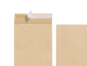 Herlitz 797514, B4 (250 x 353 mm), Brun, papper, 130 g/m ^, 5 styck | Papper & Emballage - Kuvert & påsar - Kuvert | GameStuff