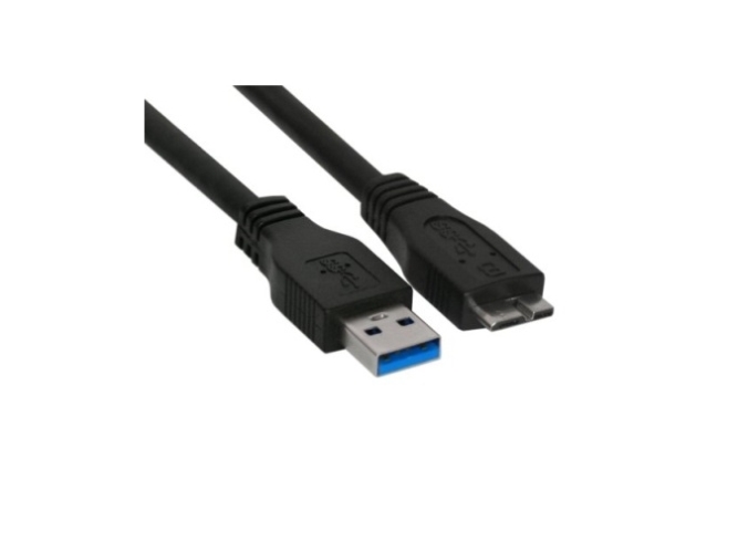 Inline Usb 3.2 Gen.1 Kabel, A An Micro B, Schwarz, 0,5M, 0,5 M, Usb A, Micro-Usb B, Usb 3.2 Gen 1 (3.1 Gen 1), Stecker/Stecker, Schwarz